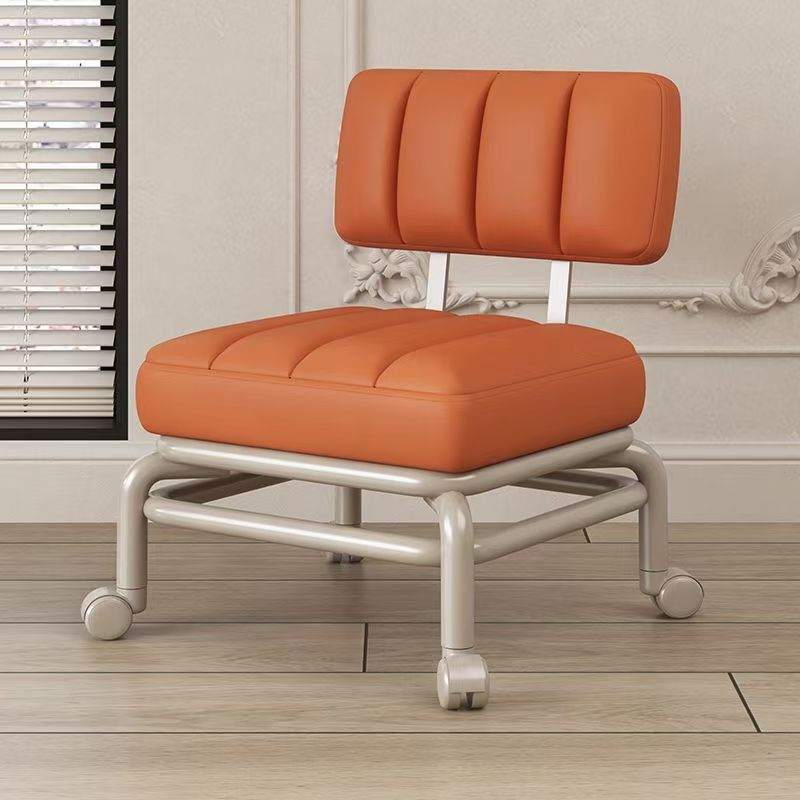 Manufacturer wholesale universal wheel stool pulley square Internet celebrity lazy backrest chair household with wheel shoe change dismantling express