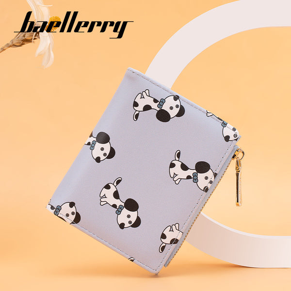 Women's wallet short baellerry new multi-function card bag snap change bag niche design high sense
