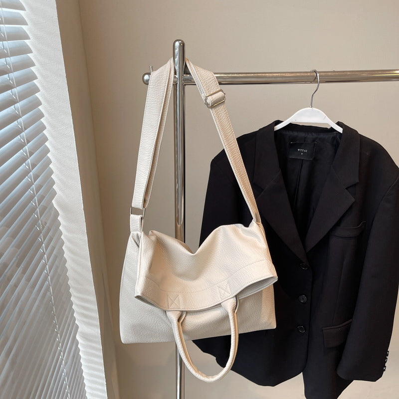 Cross-border large-capacity bag women's summer 2025 new versatile messenger bag casual shoulder commuter tote bag