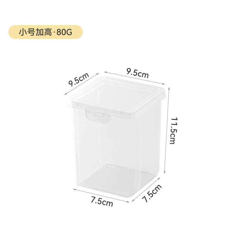Japanese-style teacup tea set storage box Outdoor plastic transparent storage box with lid can be stacked with dustproof desktop storage box