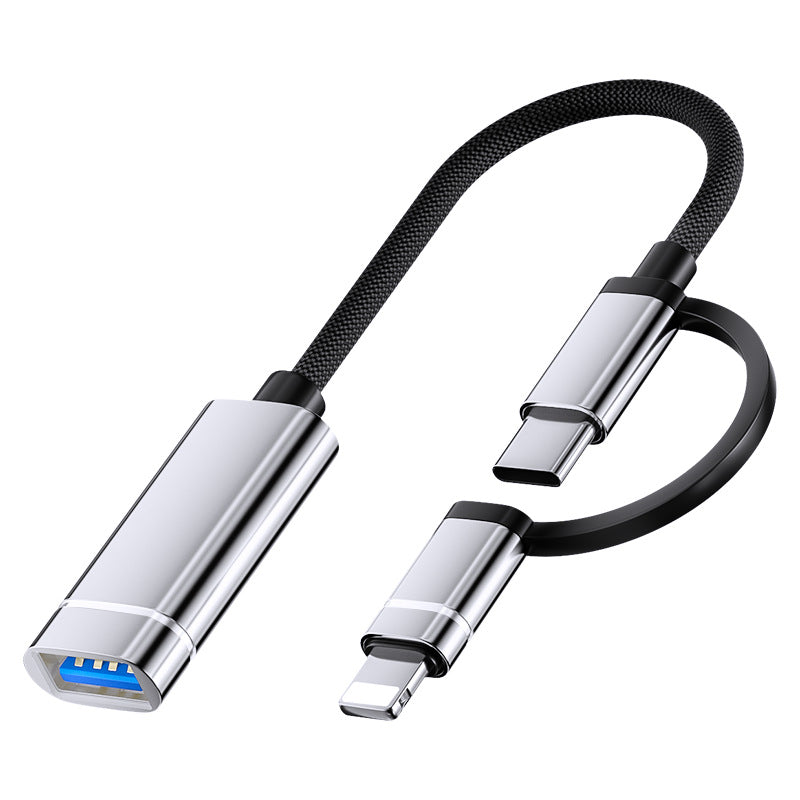 Cross-border otg adapter cable USB flash drive adapter for Apple Huawei otg multi-function Android Apple type-c