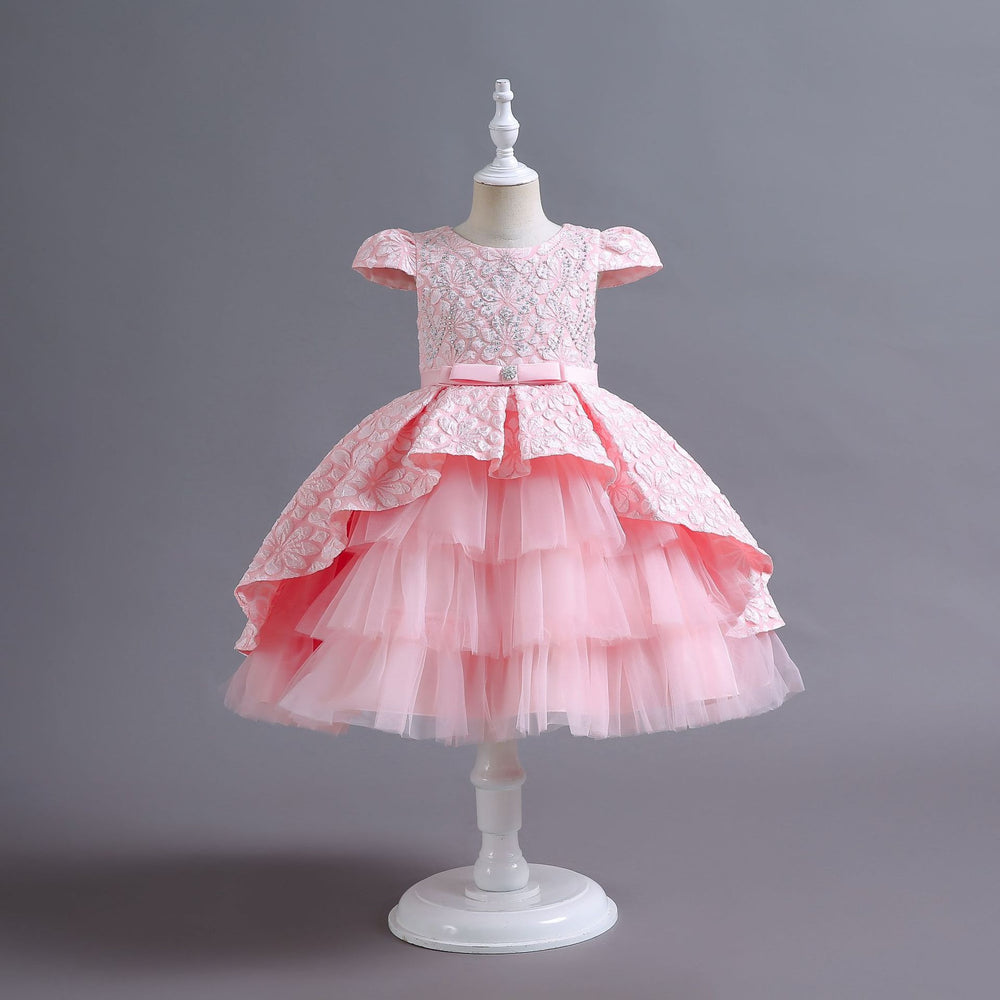 New arrival: girls' printed princess dress - elegant and stylish for birthday parties and special occasions