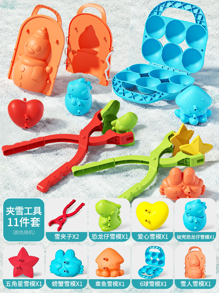 Kids' snowball maker - snow play toy, snowball tool, snowball mold, snowball fight outdoor kit & gear