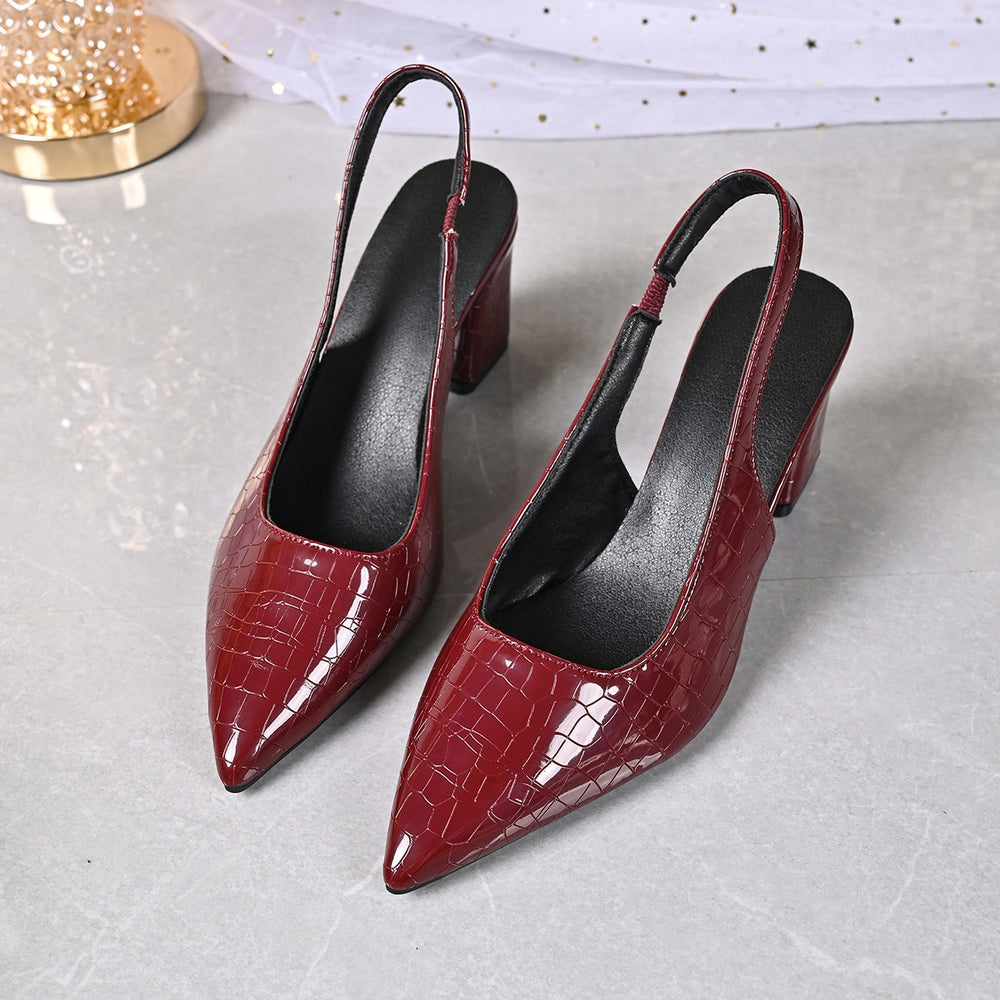 summer new arrival: plus-size women's casual comfort pointed-toe french style fashion high heels for wholesale (export)