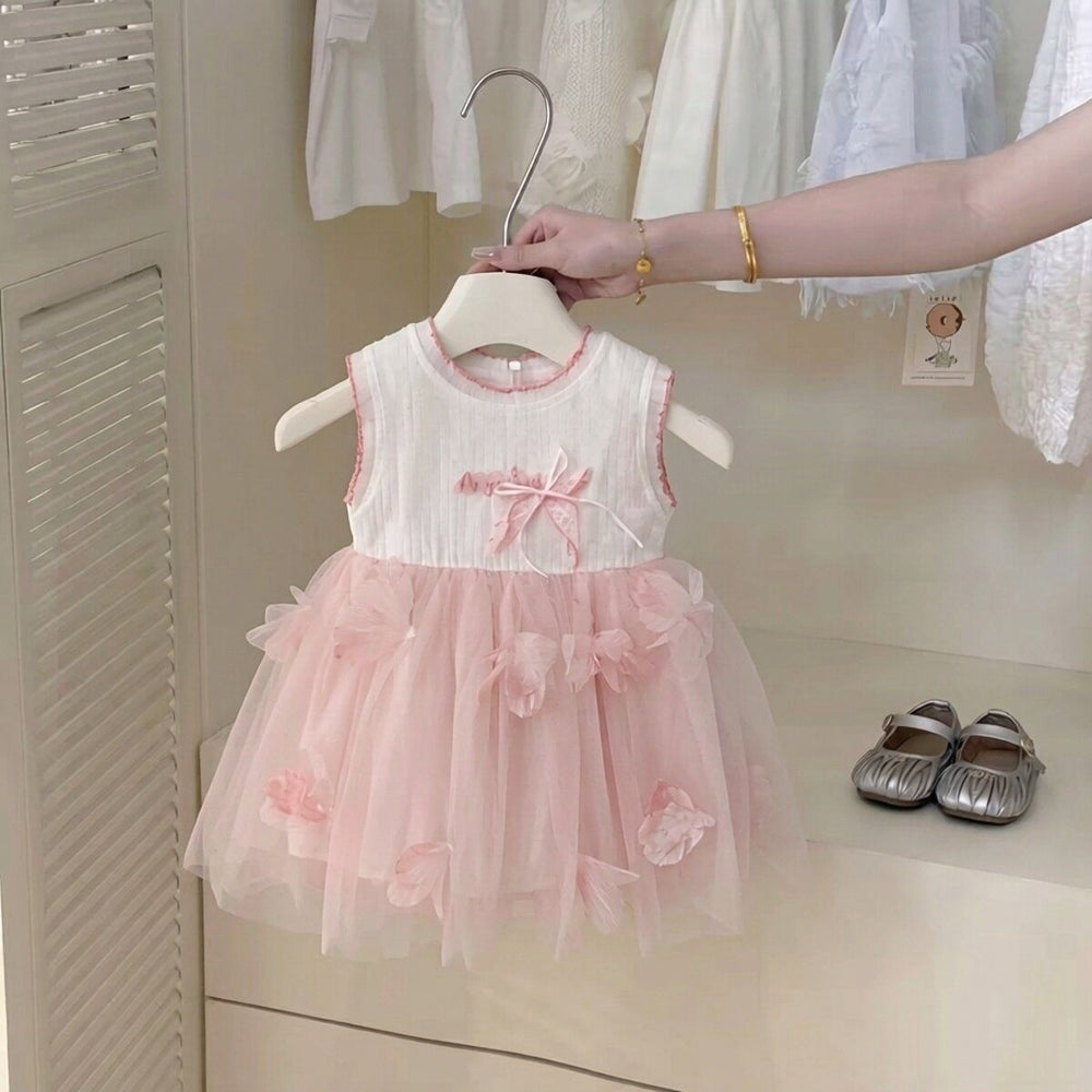 Spring new arrivals: girls' summer dresses - stylish tank tops, baby tulle dresses, and mesh princess skirts
