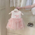 Spring new arrivals: girls' summer dresses - stylish tank tops, baby tulle dresses, and mesh princess skirts
