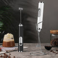Electric hand mixer - cordless baking whisk for milk frothing, coffee frothing, whipping egg whites, cream, and cake batter