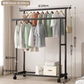 [bold 25mm pipe diameter] 100cm-black parallel bars + wheels