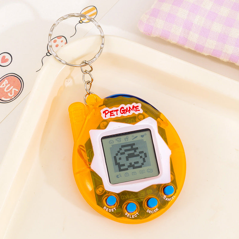 foreign trade electronic pet machine handheld virtual pet machine game console electronic toy game console keychain