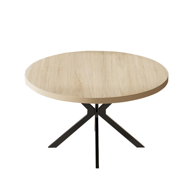 Nordic casual small round table manufacturer - custom wholesale minimalist modern dining table for cafes, bubble tea shops, and round tables