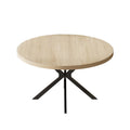 Nordic casual small round table manufacturer - custom wholesale minimalist modern dining table for cafes, bubble tea shops, and round tables