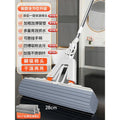 Sponge mop - hands-free, absorbent, dual-purpose folding mop with extendable stainless steel handle and squeeze-action sponge head
