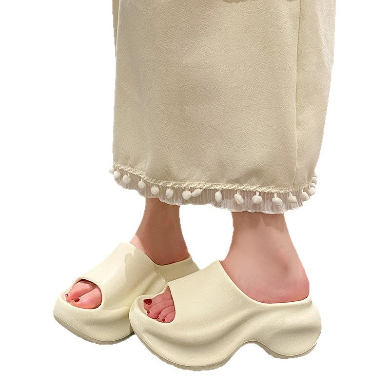 Eva thick-soled slippers for women, 2025 summer collection: stylish, versatile, and trending. popular one-strap sandals for women, anti-slip and odor-resistant