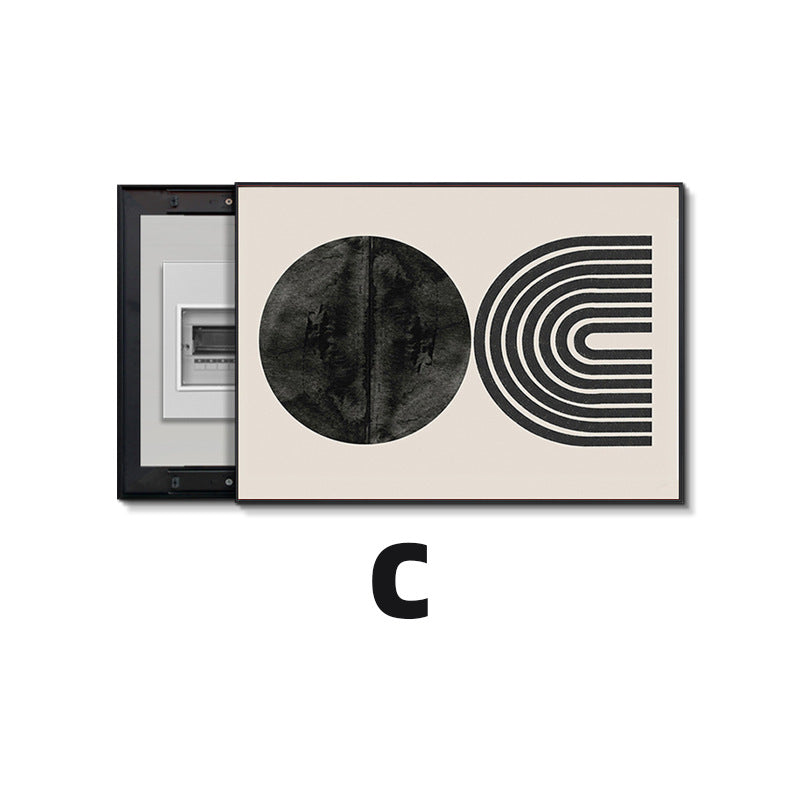 Light luxury meter box painting decorative painting distribution box strong electric box electric switch box modern simple non-punching switch