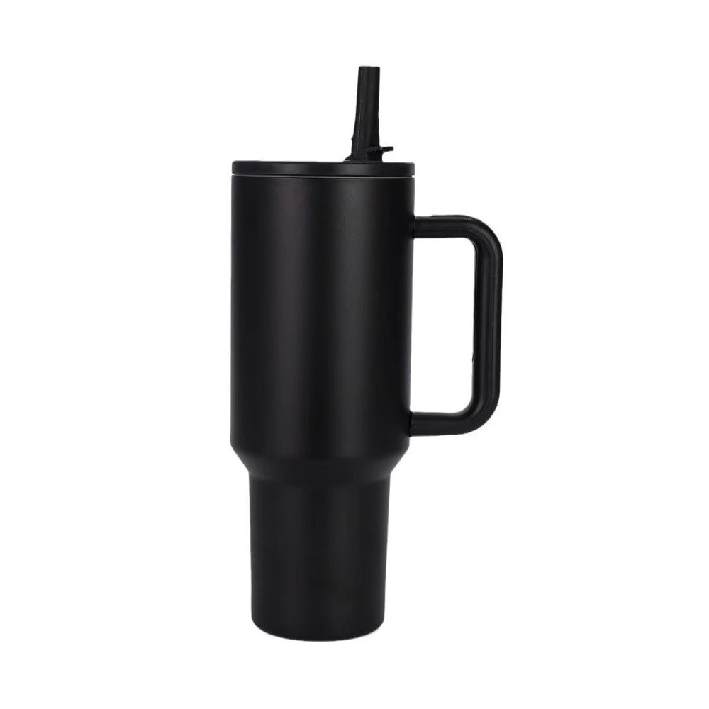 Amazon 40oz fifth generation car cup 304 stainless steel straw handle thermos cup large capacity cold ice cup