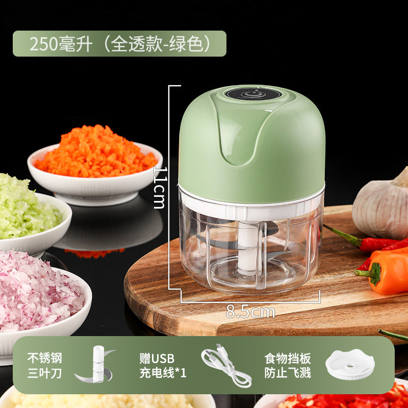 Electric food processor mini kitchen garlic sauce mixer food supplement meat grinder for home multifunctional garlic masher