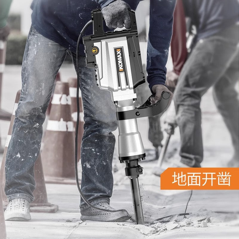 High-power electric demolition hammer, 95/65 heavy-duty impact hammer, industrial-grade single-use concrete breaking, wall demolition, and pile driving tool