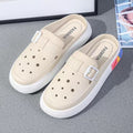 Women's summer slippers 2024 new fairy style sandals, trendy versatile platform slides, cloud-like comfort, thick sole beach shoes