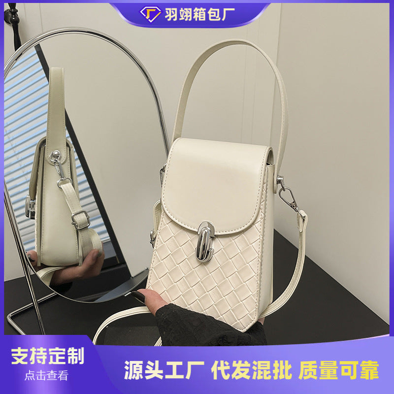 Foreign trade mobile phone bag women's 2025 new versatile small bag high sense foreign style shoulder messenger bag design sense small square bag