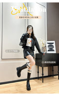 Personalized products thick heel thick sole black hidden heel not over the knee casual long boots girls boots knight boots