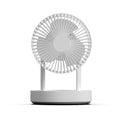 Type-c rechargeable oscillating fan - remote control desktop electric fan - brushless motor - portable & rechargeable