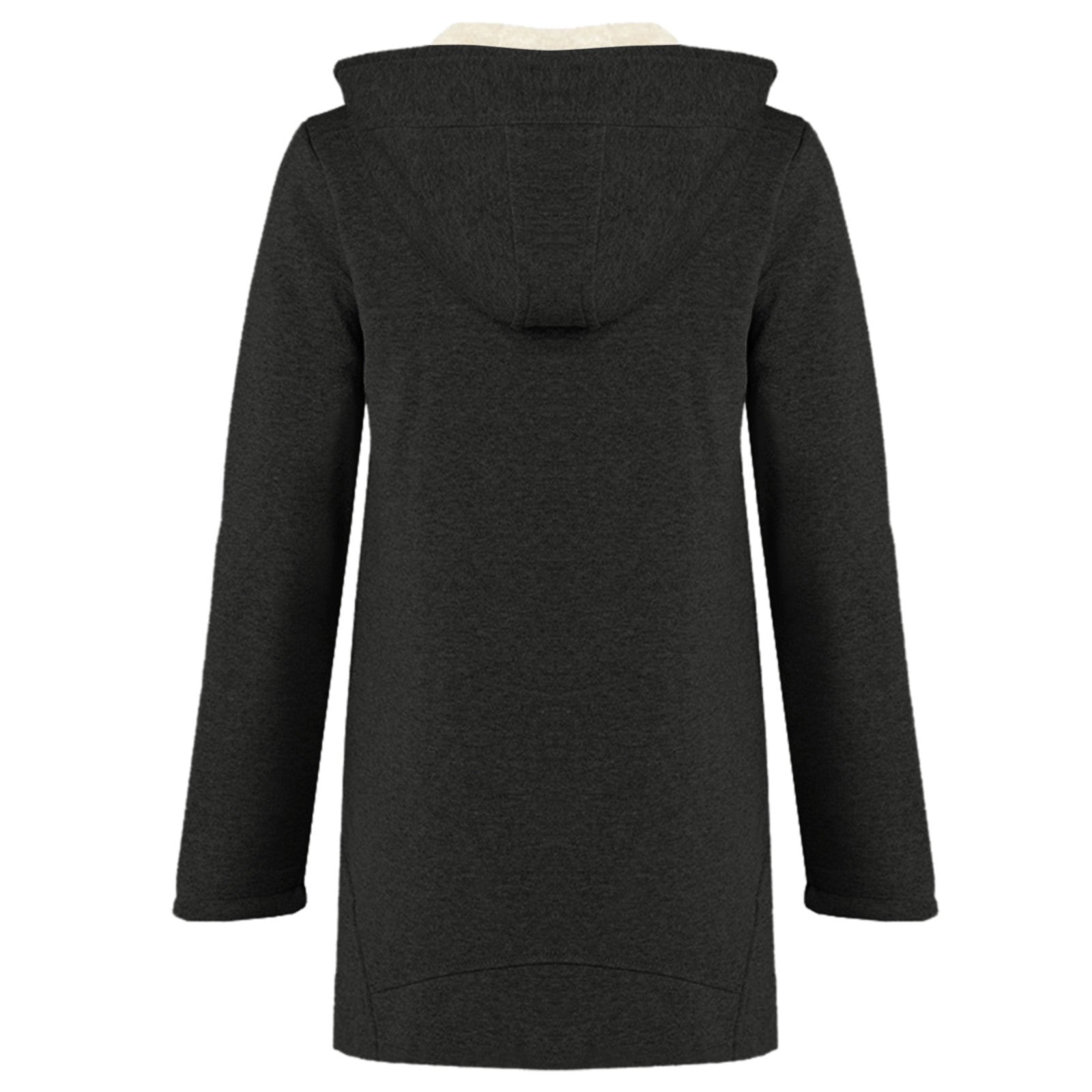 European and American  women's clothing autumn and winter new large-size coat solid color velvet solid color hooded cardigan jacket women