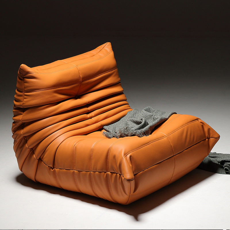 Caterpillar lazy sofa can lie down and sleep popular cream style tatami bedroom balcony living room casual chair