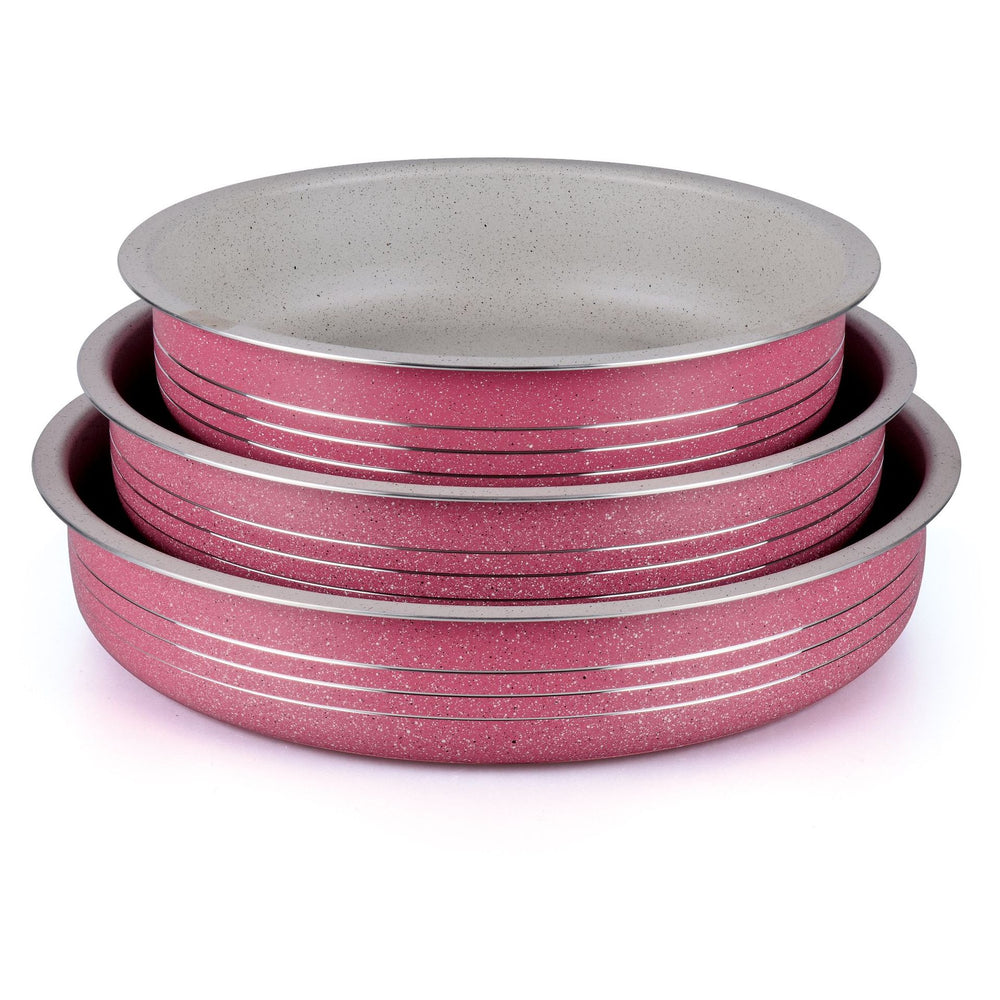 Custom oem/odm aluminum non-stick pizza pan round baking pan pizza plate flat bottom baking pan set