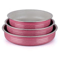 Custom oem/odm aluminum non-stick pizza pan round baking pan pizza plate flat bottom baking pan set