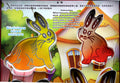 Easter bunny 4-piece set stainless steel cookie cutter color box packaging diy food mold manufacturer in stock