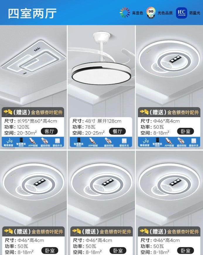 new living room lights: minimalist ceiling lights, elegant chandeliers, grand hall main lights, zhongshan lighting for the entire home