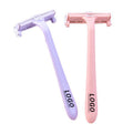 Shaving knife anti-scratch armpit leg hair shaver private parts two-color manual eyebrow razor female hair removal beauty tool
