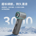 2026 new cross-border pocket fan: usb rechargeable, digital display, high airflow, small outdoor portable mini fan