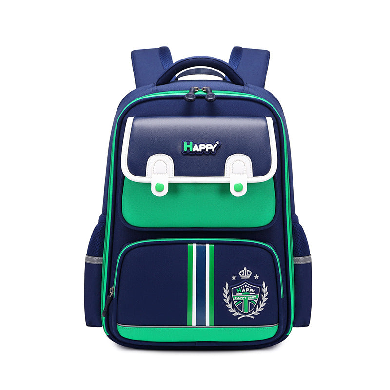 New primary school schoolbag, boys' first to fourth, fifth and sixth grades, boys and girls, lightweight spine protection and burden reduction, large-capacity backpack