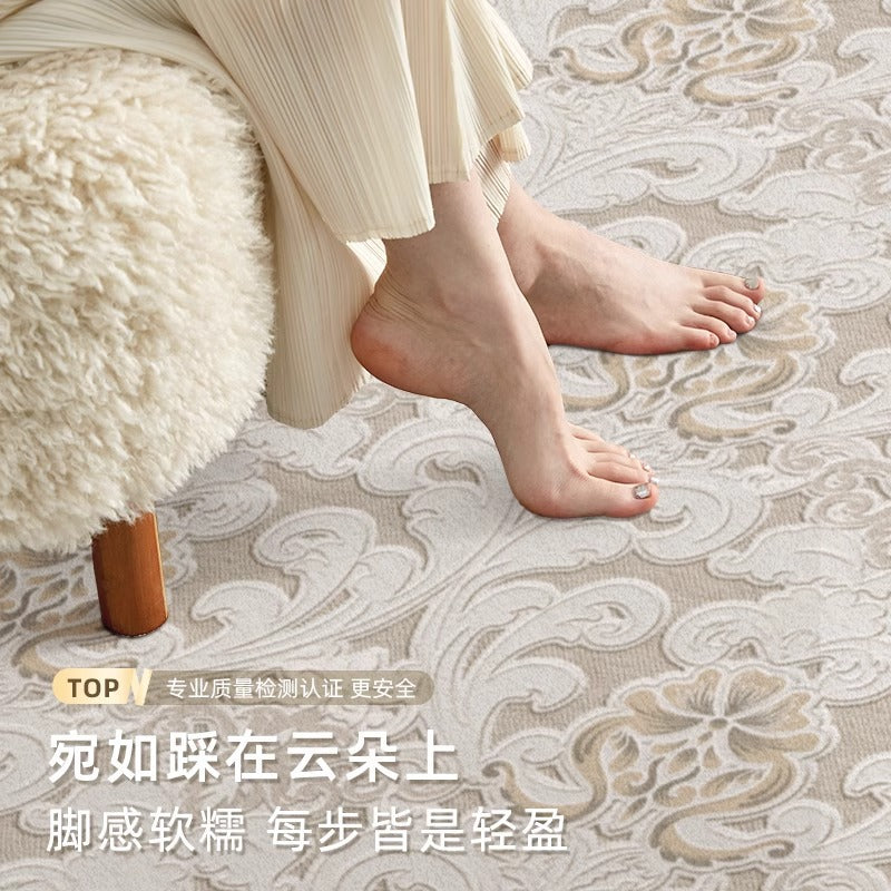 Carpet living room bedroom new arrival bedside room no-wash, wipeable, no-maintenance classy sofa coffee table full floor mat