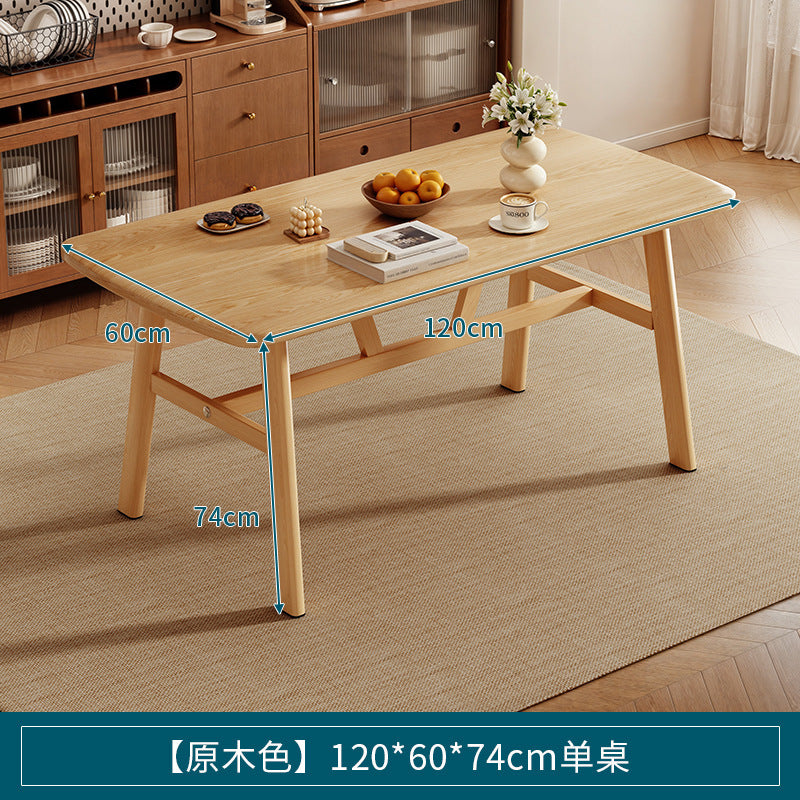 Dining table for homesmall apartment medieval dining table rectangular modern casual rental room dining and commercial table and chair combination