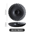 Japanese retrostylish ceramic dessert plate, family restaurant, new year's eve dinner, dumpling platter, snack, roast duck plate