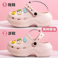 2025 new platform clogs for women - closed toe, non-slip, odor-resistant, comfortable summer fashion slides for outdoor wear