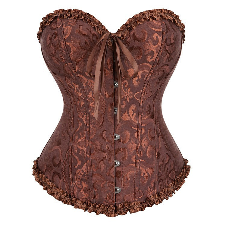 Palace body shaping tops strapless tummy slimming slimming sexylace floral corset bra