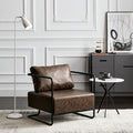 Wrought iron sofa chair retro industrial style light luxury minimalist living room seating area sofa designer single/double small sofa