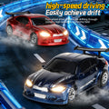 Rc professional drift car 1:64 remote control car 2.4g four-wheel drive racing car with controllable lights, desktop mini world toy car