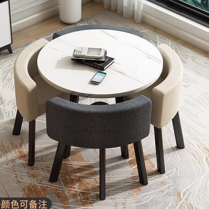 Casual negotiation balcony casual table and chairs office reception coffee shop sales office rest area commercial for home small round table