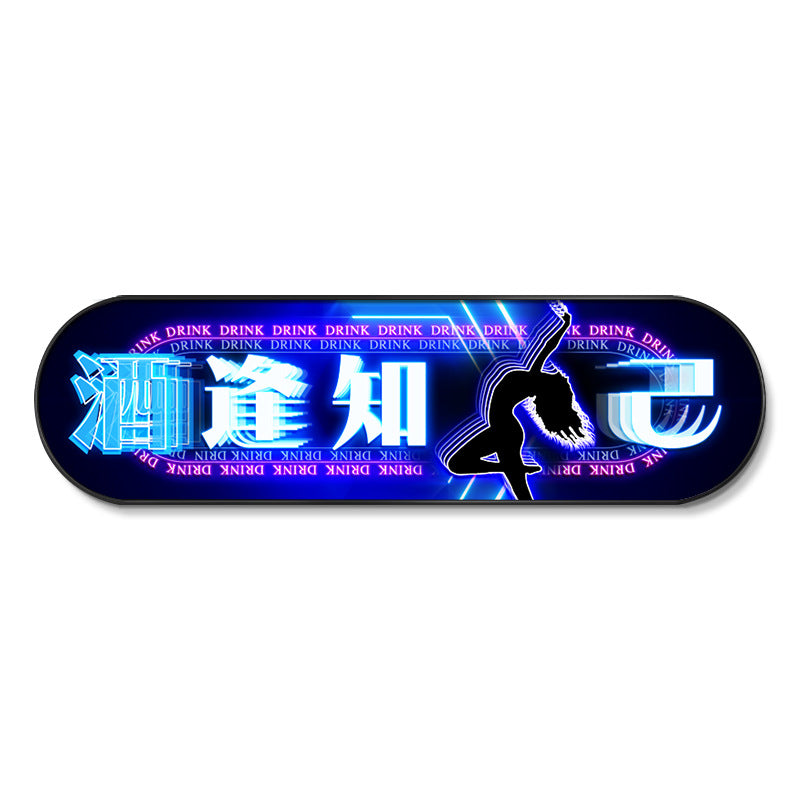 KTV room background wall lighting painting bar private room hanging painting leisure club theme decoration tavern mural