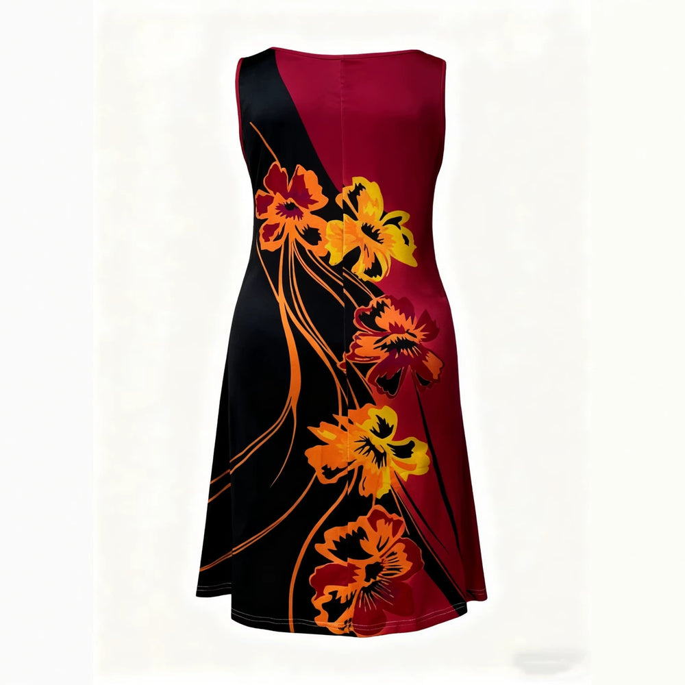 wholesale women's short-sleeved dresses, fashionable women's dresses for spring, summer, and autumn, new cross-border printed designs