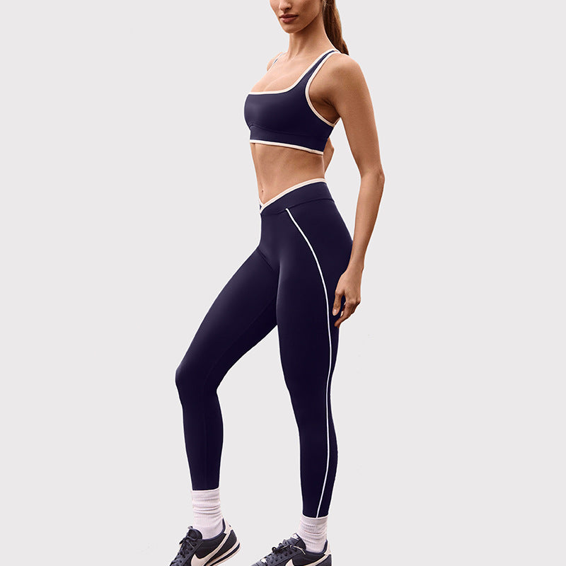 butt lift, tummy control, slimming look chest pad, running fitness shorts, halter sports intimates bra, yoga wear suit for women