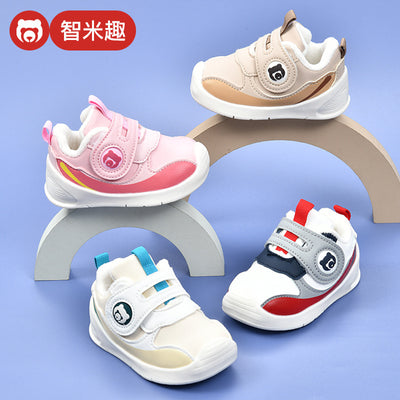 Toddler shoes for baby boys 0-1-3 years old, autumn/winter infant shoes for baby girls, soft sole children's shoes, fleece-lined and thickened cotton shoes