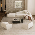 Semi-circular arc shaped sofa - creative design for beauty salons, offices, sales centers, hotel lobbies, business lounges, and reception areas