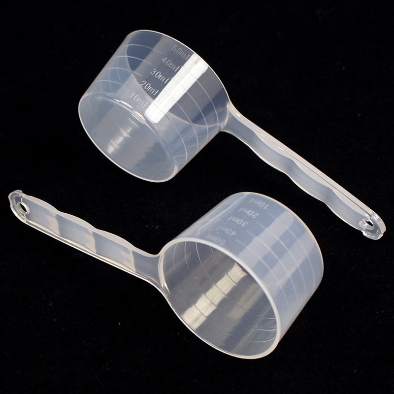 Plastic measuring spoon 50ml - measuring spoon for mask powder, fertilizer, feed, laundry detergent - pp material, high quality - holds 50 grams of water