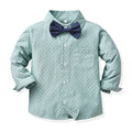 Stylish boys' autumn outfit: trendy long-sleeve set for kids - new autumn collection, two-piece gentleman's suit