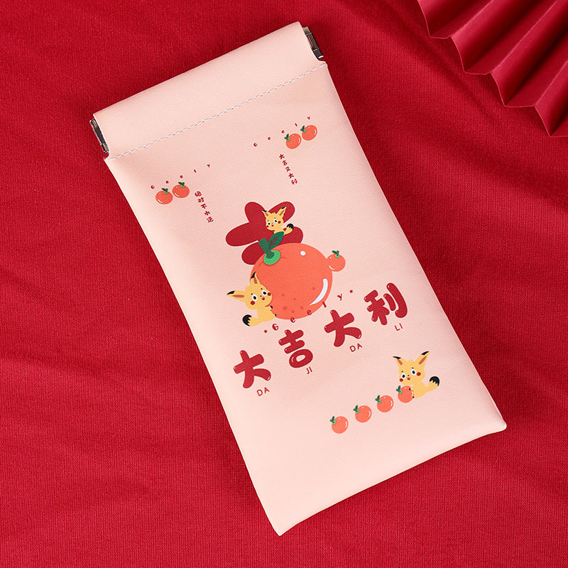 Sanitary napkin storage bag women's explosion cute cartoon lipstick cosmetic bag small portable large capacity